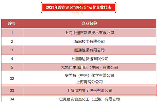 喜報！上海創(chuàng)力集團榮獲2023年度青浦區(qū)百強優(yōu)秀企業(yè)等三項大獎(圖5)